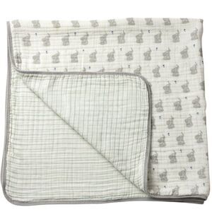 Aden By Aden + Anais Muslin Baby Blanket Elephant Star Double Layer bv